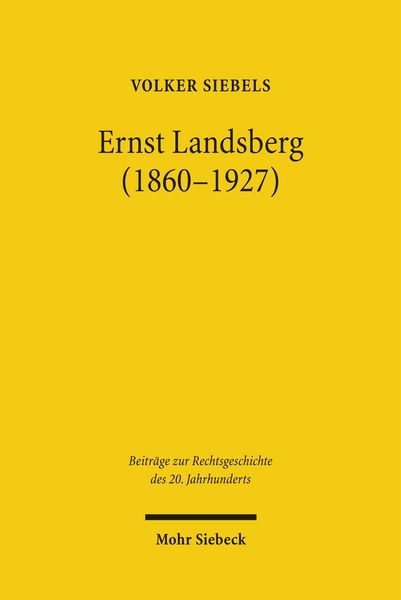 Produktbild: Ernst Landsberg (1860-1927)
