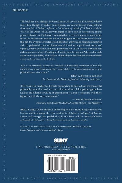 Produktbild: Levinas, Adorno, and the Ethics of the Material Other