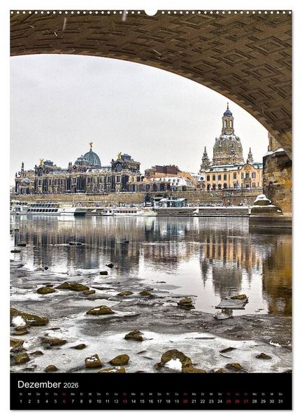 Produktbild: Die wundersch&ouml;ne Stadt Dresden (Wandkalender 2026 DIN A2 hoch), CALVENDO Monatskalender
