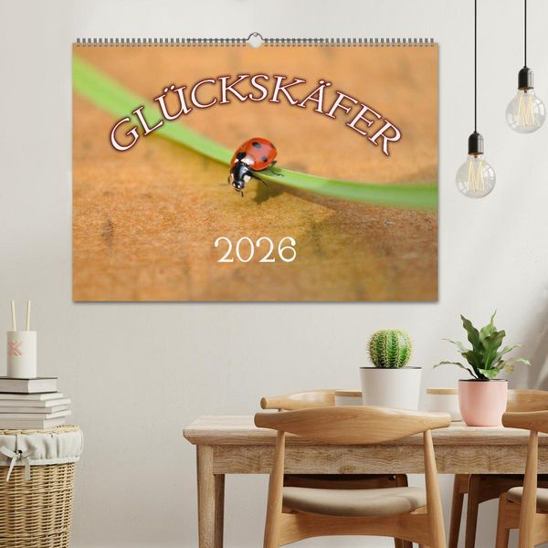 Produktbild: Marienk&auml;fer 2026 (Wandkalender 2026 DIN A2 quer), CALVENDO Monatskalender
