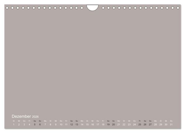 Produktbild: DIY Bastel-Kalender -Erdige Pastell Farben- Zum Selbstgestalten (Wandkalender 2026 DIN A4 quer), CALVENDO Monatskalender