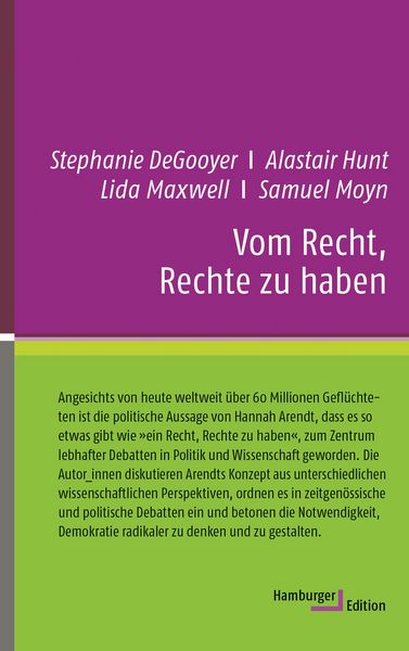 Produktbild: Vom Recht, Rechte zu haben