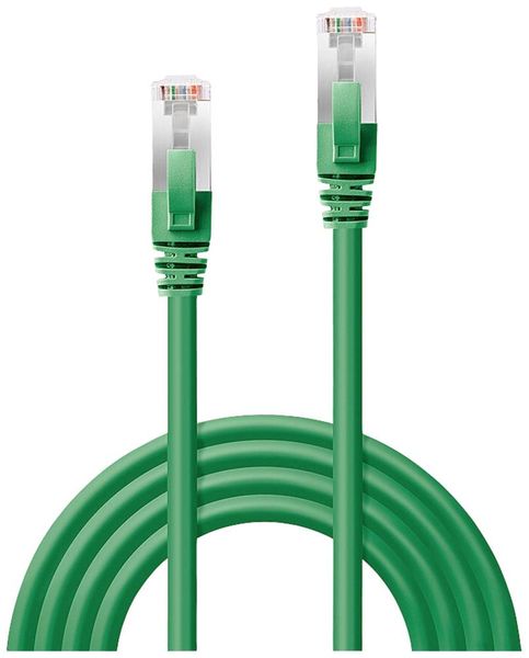 Produktbild: LINDY 47679 RJ45 Patchkabel CAT 6a S/FTP 2.00 m Gr&uuml;n 1 St.