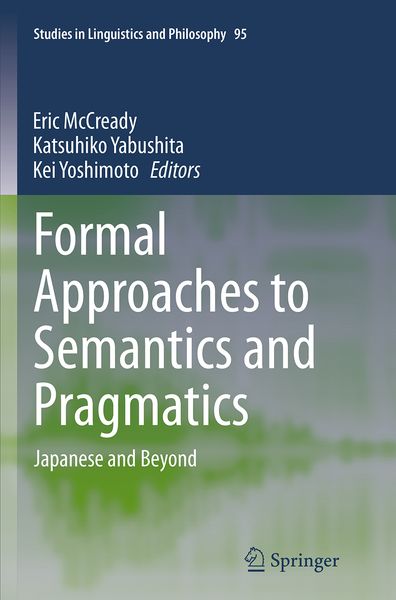 Produktbild: Formal Approaches to Semantics and Pragmatics