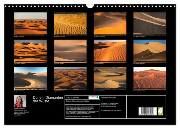 Produktbild: D&uuml;nen. Diamanten der W&uuml;ste (Wandkalender 2026 DIN A3 quer), CALVENDO Monatskalender
