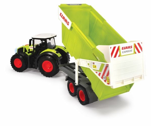Produktbild: Dickie Toys Claas Farm Tractor & Trailer Fertigmodell Landwirtschafts Modell