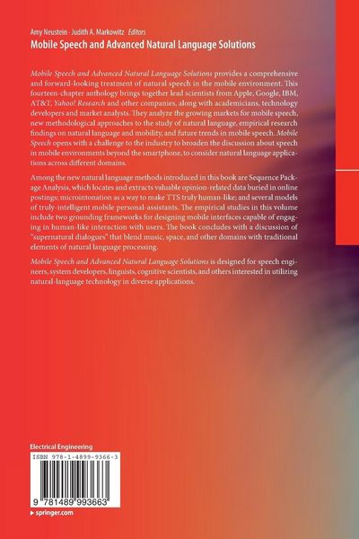 Produktbild: Mobile Speech and Advanced Natural Language Solutions