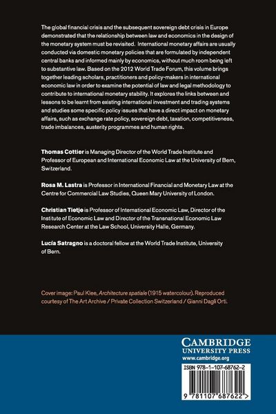 Produktbild: The Rule of Law in Monetary Affairs