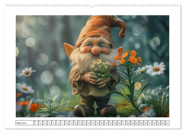 Produktbild: Auf den Spuren der Zwerge (hochwertiger Premium Wandkalender 2026 DIN A2 quer), Kunstdruck in Hochglanz