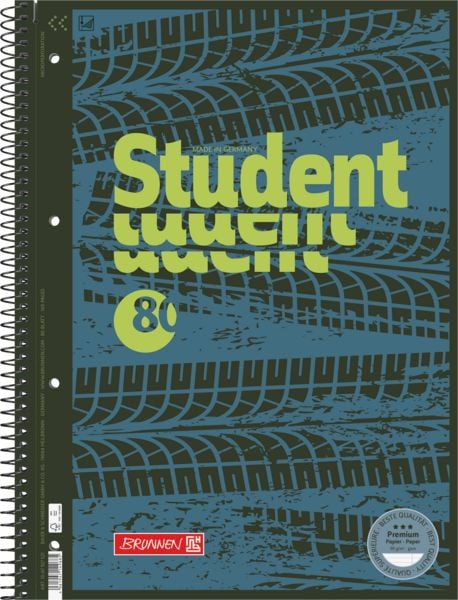 Produktbild: Brunnen Collegeblock A4 Lin.27 90g Fast Wheels