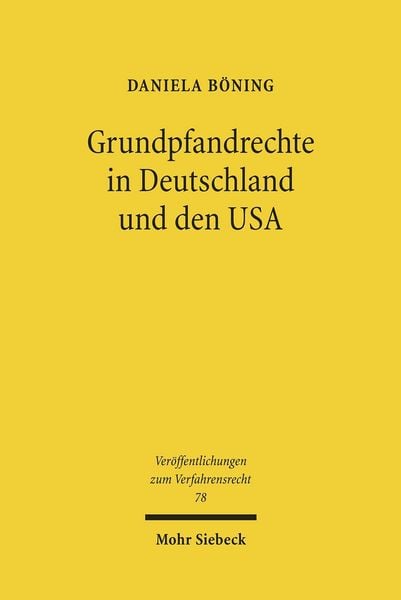 Produktbild: Grundpfandrechte in Deutschland und den USA