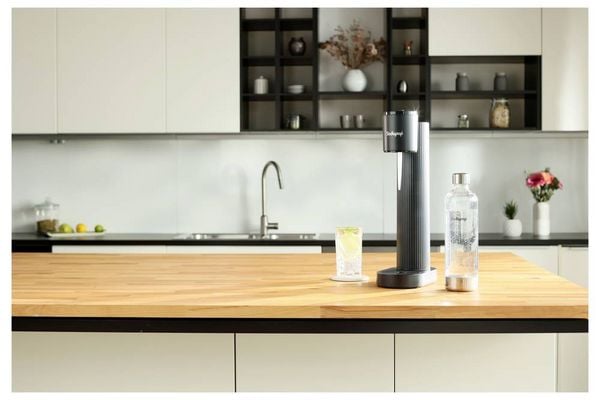 Produktbild: SODAPOP Wassersprudler Cooper Pro, schwarz, 1x 850ml PET-Flasche