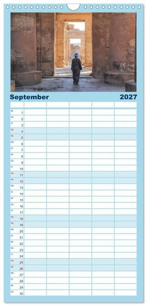 Produktbild: Familienplaner 2027 - &Auml;gypten mit 5 Spalten (Wandkalender, 21 x 45 cm) CALVENDO