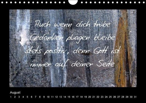 Produktbild: Monatsspr&uuml;che (Wandkalender immerw&auml;hrend DIN A4 quer)