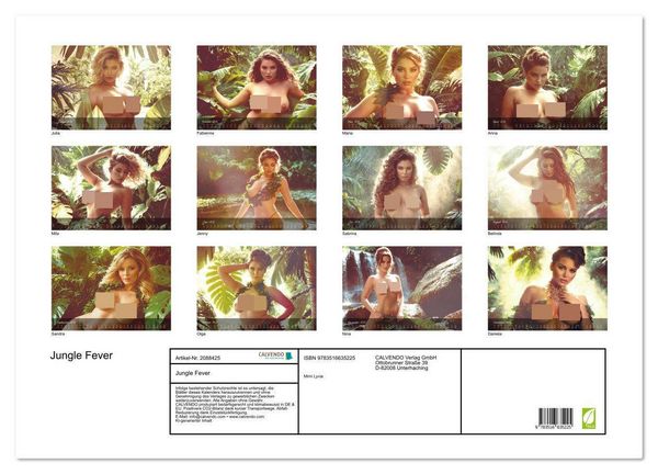 Produktbild: Jungle Fever (Wandkalender 2026 DIN A2 quer), CALVENDO Monatskalender