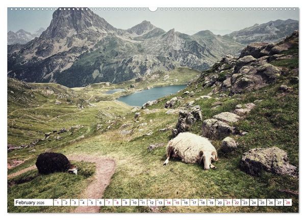 Produktbild: Hiking the GR 10 A long distance trail through the French Pyrenees (High Quality Premium Wall Calendar 2026 DIN A2 landscape),CALVENDO 12 Month Wall C