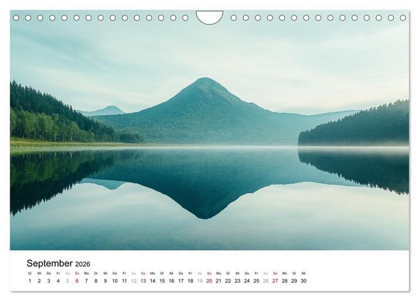 Produktbild: Minimalistische Naturmomente &ndash; Ruhe und Sch&ouml;nheit in der Natur (Wandkalender 2026 DIN A4 quer), CALVENDO Monatskalender