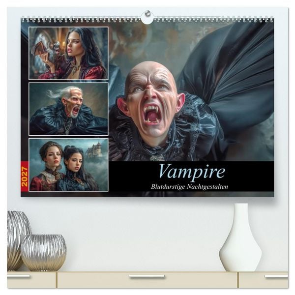Produktbild: Vampire - Blutdurstige Nachtgestalten (hochwertiger Premium Wandkalender 2027 DIN A2 quer), Kunstdruck in Hochglanz