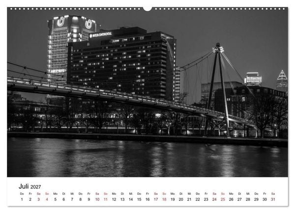 Produktbild: Frankfurt am Main bei Tag und Nacht (hochwertiger Premium Wandkalender 2027 DIN A2 quer), Kunstdruck in Hochglanz