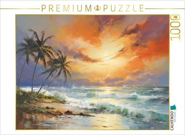 Produktbild: CALVENDO Puzzle St&uuml;rmische See | 1000 Teile Lege-Gr&ouml;&szlig;e 64x48cm Foto-Puzzle f&uuml;r gl&uuml;ckliche Stunden