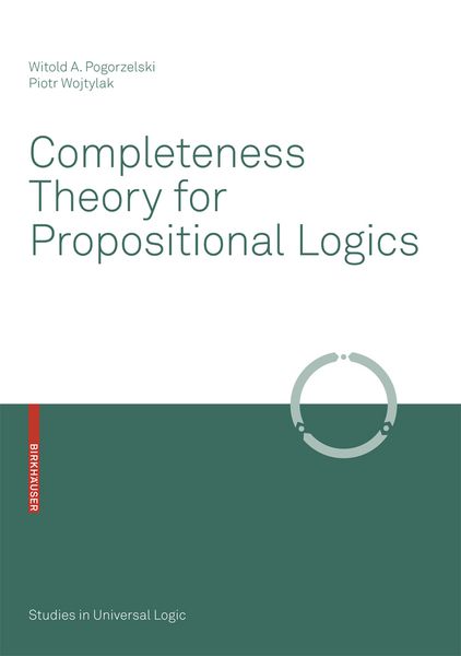 Produktbild: Completeness Theory for Propositional Logics
