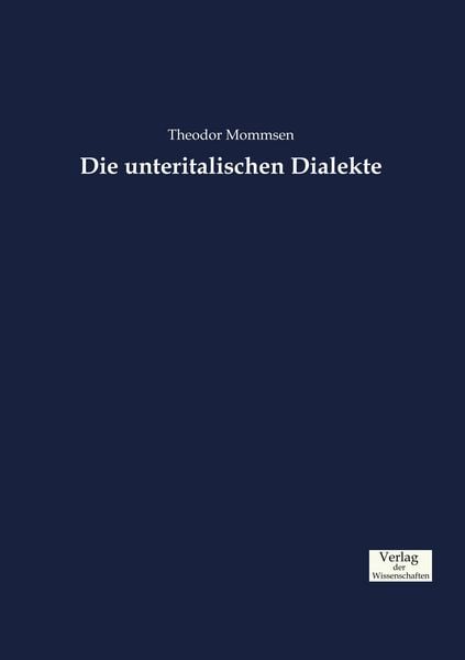 Produktbild: Die unteritalischen Dialekte