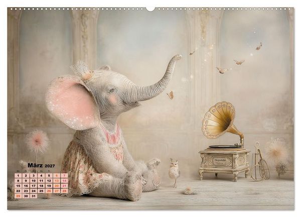 Produktbild: Ein m&auml;rchenhaftes Elefantenleben (hochwertiger Premium Wandkalender 2027 DIN A2 quer), Kunstdruck in Hochglanz