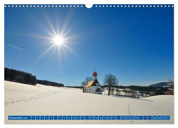 Produktbild: Romantische Kirchen und Kapellen (Wandkalender 2026 DIN A3 quer), CALVENDO Monatskalender