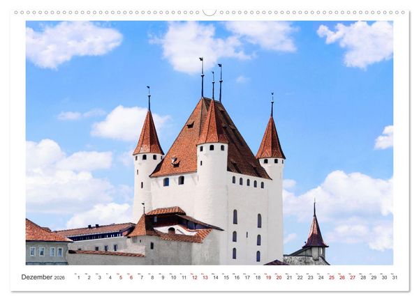 Produktbild: Malerisches Thun (hochwertiger Premium Wandkalender 2026 DIN A2 quer), Kunstdruck in Hochglanz