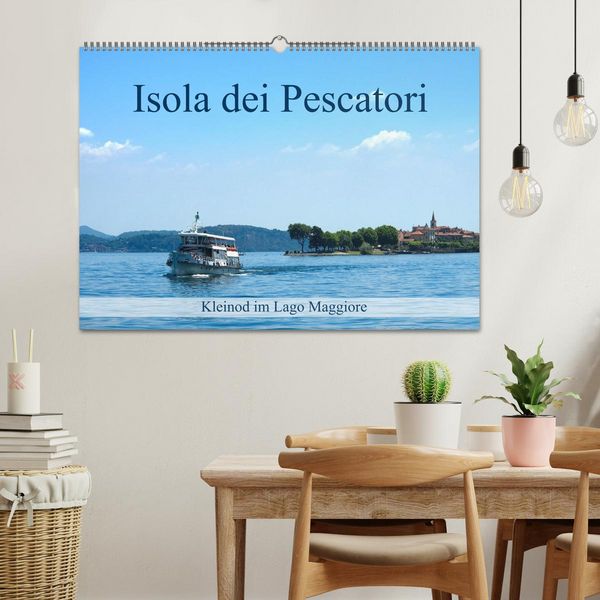 Produktbild: Isola dei Pescatori im Lago Maggiore (Wandkalender 2026 DIN A2 quer), CALVENDO Monatskalender