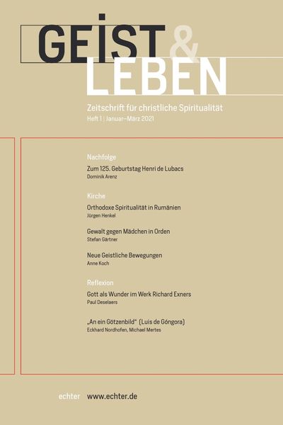 Produktbild: Geist & Leben 1/2021