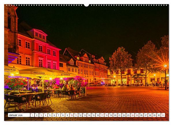 Produktbild: Rund um die Kr&auml;merbr&uuml;cke - Ein St&uuml;ck Mittelalter in Erfurt (hochwertiger Premium Wandkalender 2026 DIN A2 quer), Kunstdruck in Hochglanz