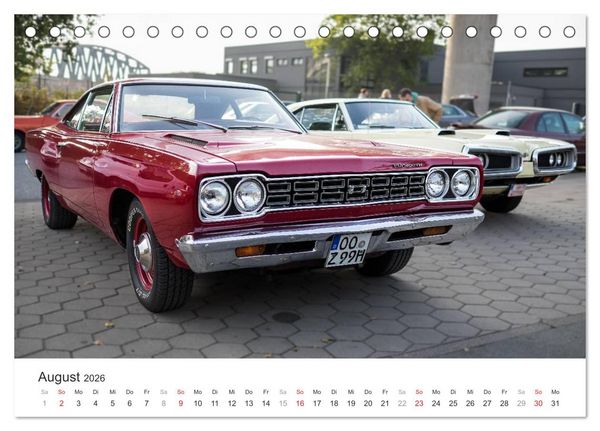 Produktbild: Amerikanische Oldtimer - Vintage US Cars auf Hamburgs Stra&szlig;en (Tischkalender 2026 DIN A5 quer), CALVENDO Monatskalender