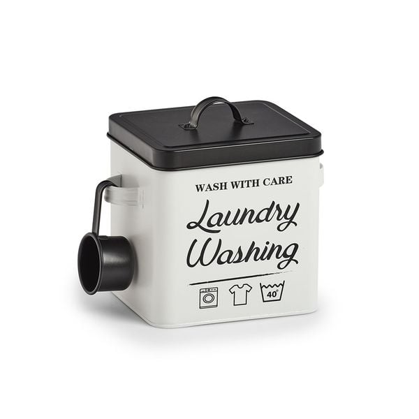 HTI-Living Waschpulver-Box, Metall ‚Laundry‘