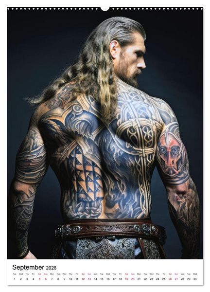 Produktbild: Tattoo Tales (High Quality Premium Wall Calendar 2026 DIN A2 portrait),CALVENDO 12 Month Wall Calendar