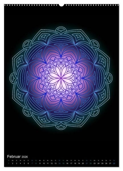 Produktbild: Mandala-Kalender 2026 (Wandkalender 2026 DIN A2 hoch), CALVENDO Monatskalender