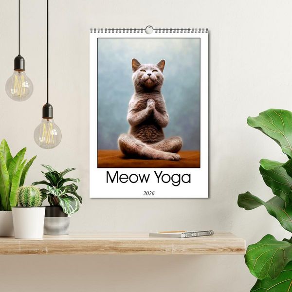 Produktbild: Meow Yoga (Wall Calendar 2026 DIN A3 portrait), CALVENDO 12 Month Wall Calendar
