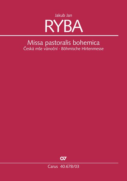Produktbild: Missa pastoralis bohemica (Klavierauszug)
