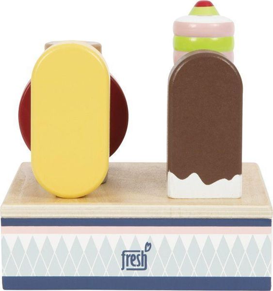 Small foot 12417 - Eis am Stiel fresh, Holz, Steckspiel, Zubehör für Kinderküche und Kaufladen