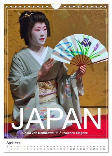 Produktbild: Japan PosterArt 2024 (Wandkalender 2026 DIN A4 hoch), CALVENDO Monatskalender