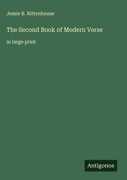 Produktbild: The Second Book of Modern Verse