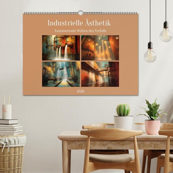Produktbild: Die faszinierende Welt der industriellen &Auml;sthetik (Wandkalender 2026 DIN A2 quer), CALVENDO Monatskalender