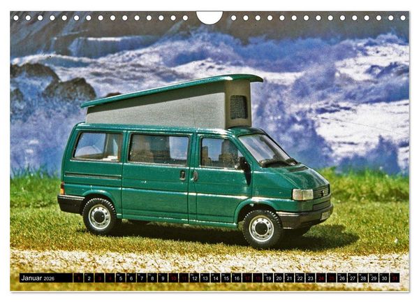 Produktbild: Miniaturwelten des Campings (Wandkalender 2026 DIN A4 quer), CALVENDO Monatskalender