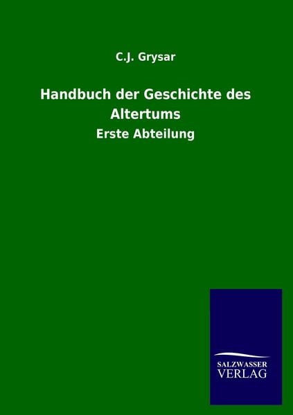 Produktbild: Handbuch der Geschichte des Altertums