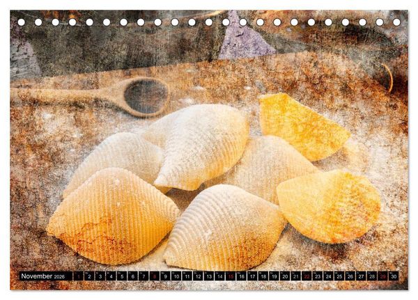Produktbild: Italian Food - Vintage Design (Tischkalender 2026 DIN A5 quer), CALVENDO Monatskalender