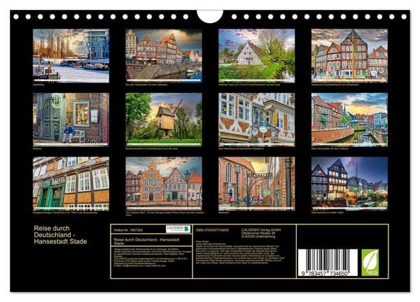 Produktbild: Reise durch Deutschland - Hansestadt Stade (Wandkalender 2026 DIN A4 quer), CALVENDO Monatskalender