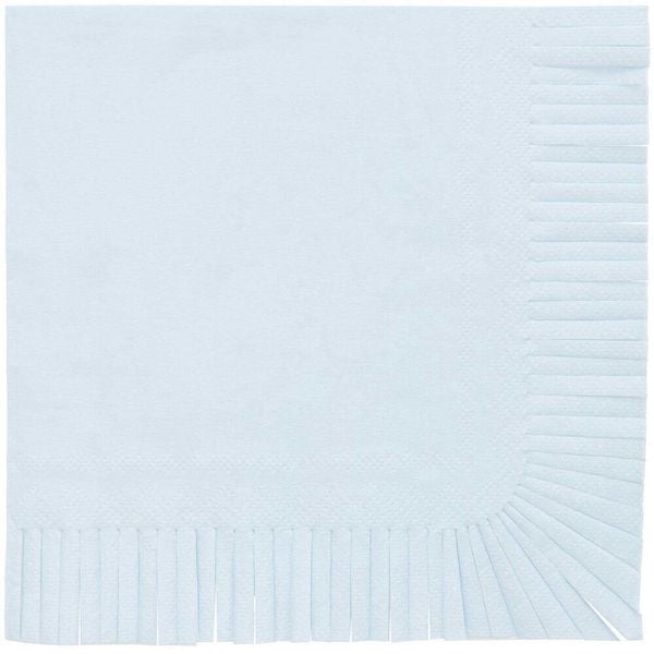 Produktbild: Servietten, Fransen, Blau, MIX