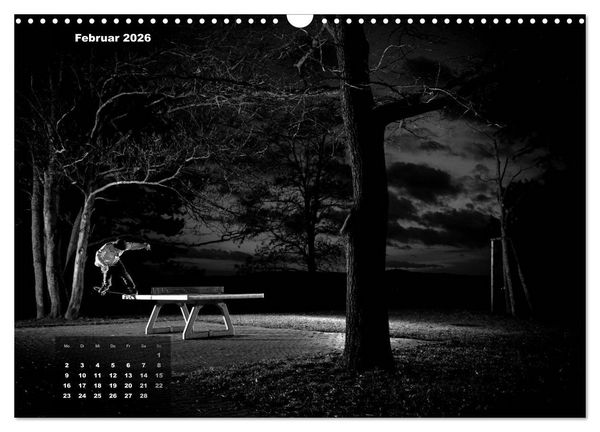 Produktbild: Skateboarden in Schwarz-Wei&szlig; (Wandkalender 2026 DIN A3 quer), CALVENDO Monatskalender
