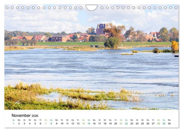 Produktbild: Entlang der sch&ouml;nen Elbe - Jerichow, Tangerm&uuml;nde und Havelberg (Wandkalender 2026 DIN A4 quer), CALVENDO Monatskalender