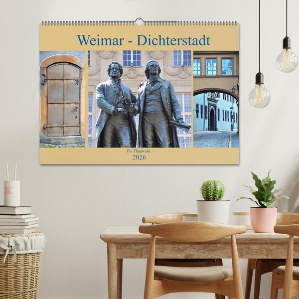 Produktbild: Weimar - Dichterstadt (Wandkalender 2026 DIN A2 quer), CALVENDO Monatskalender